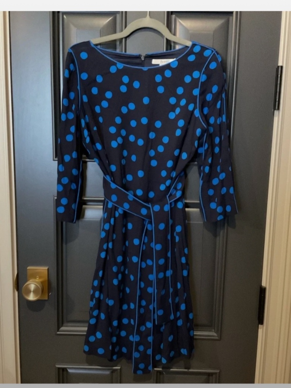 Boden Polka Dot Blue Dress